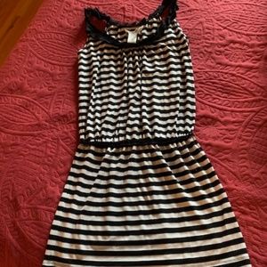 Max Studio dress, black and white striped, XS, great condition